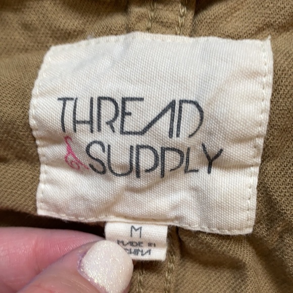 Thread & Supply Tan Utility Vest M Medium EUC - Picture 4 of 7